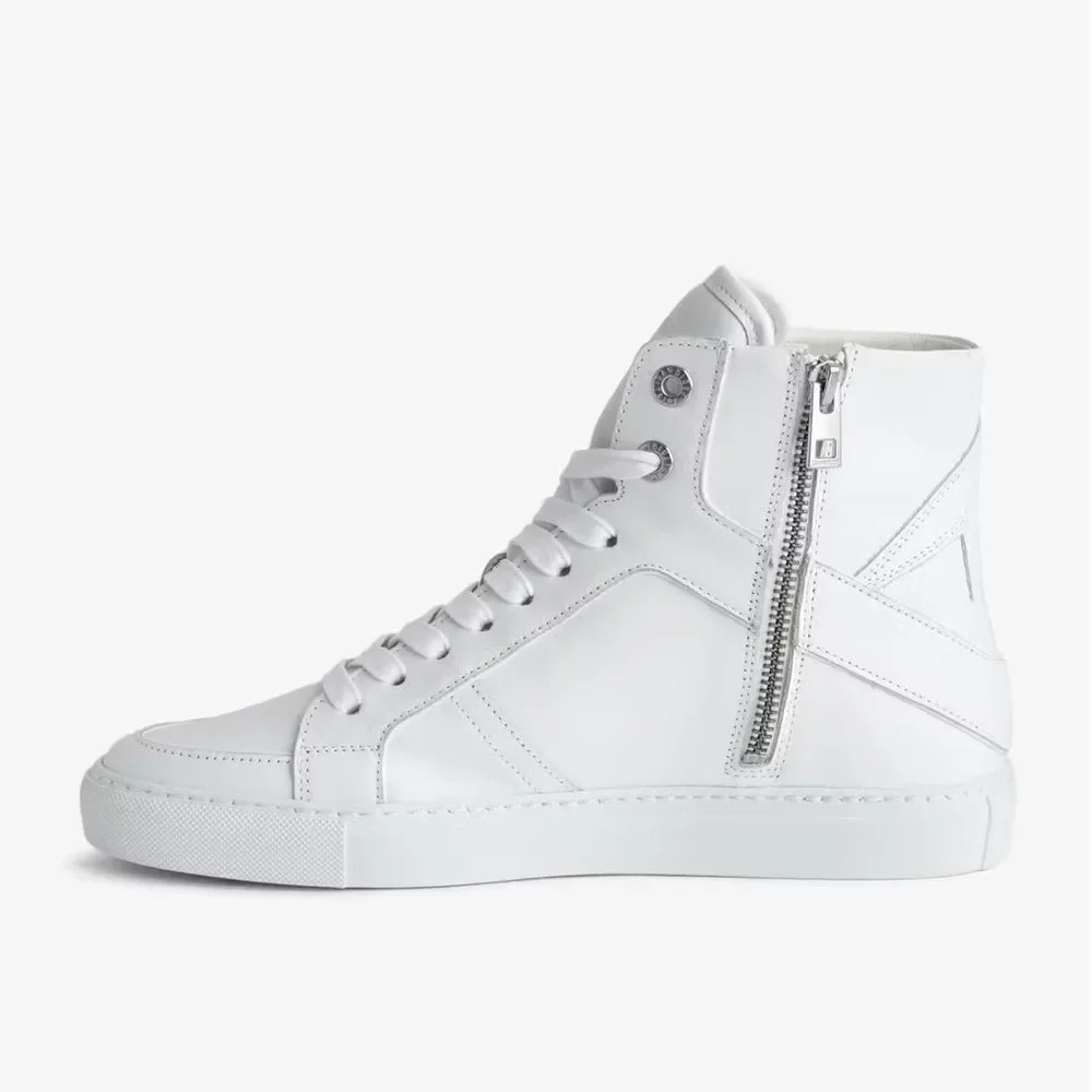 ZV1747 High Flash Sneakers high tops white New - Picture 2 of 15